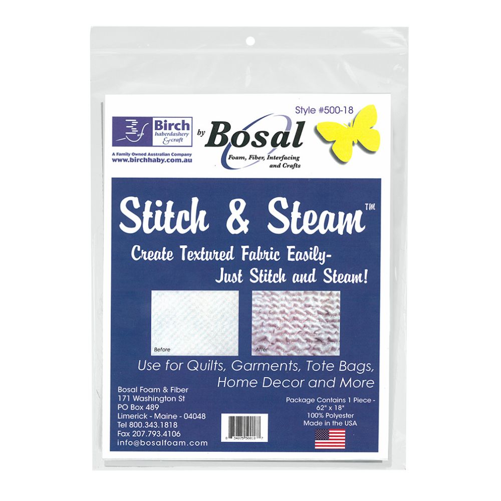 bosal stitch n steam fabric texturiser