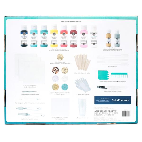 Color Pour Pre Mixed Starter Value Kit - 81 Pc