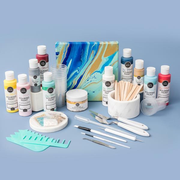 Color Pour Pre Mixed Starter Value Kit - 81 Pc