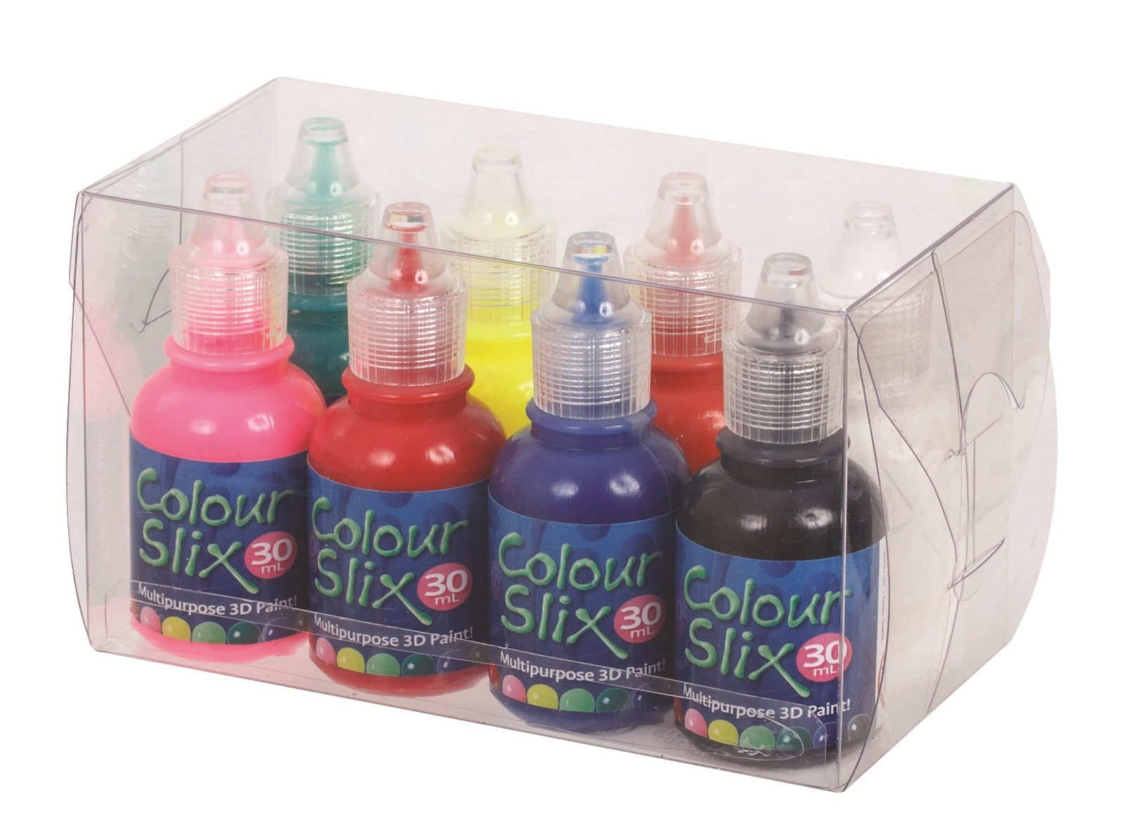 Colour Slix multipurpose paint in 30ml squeeze bottles