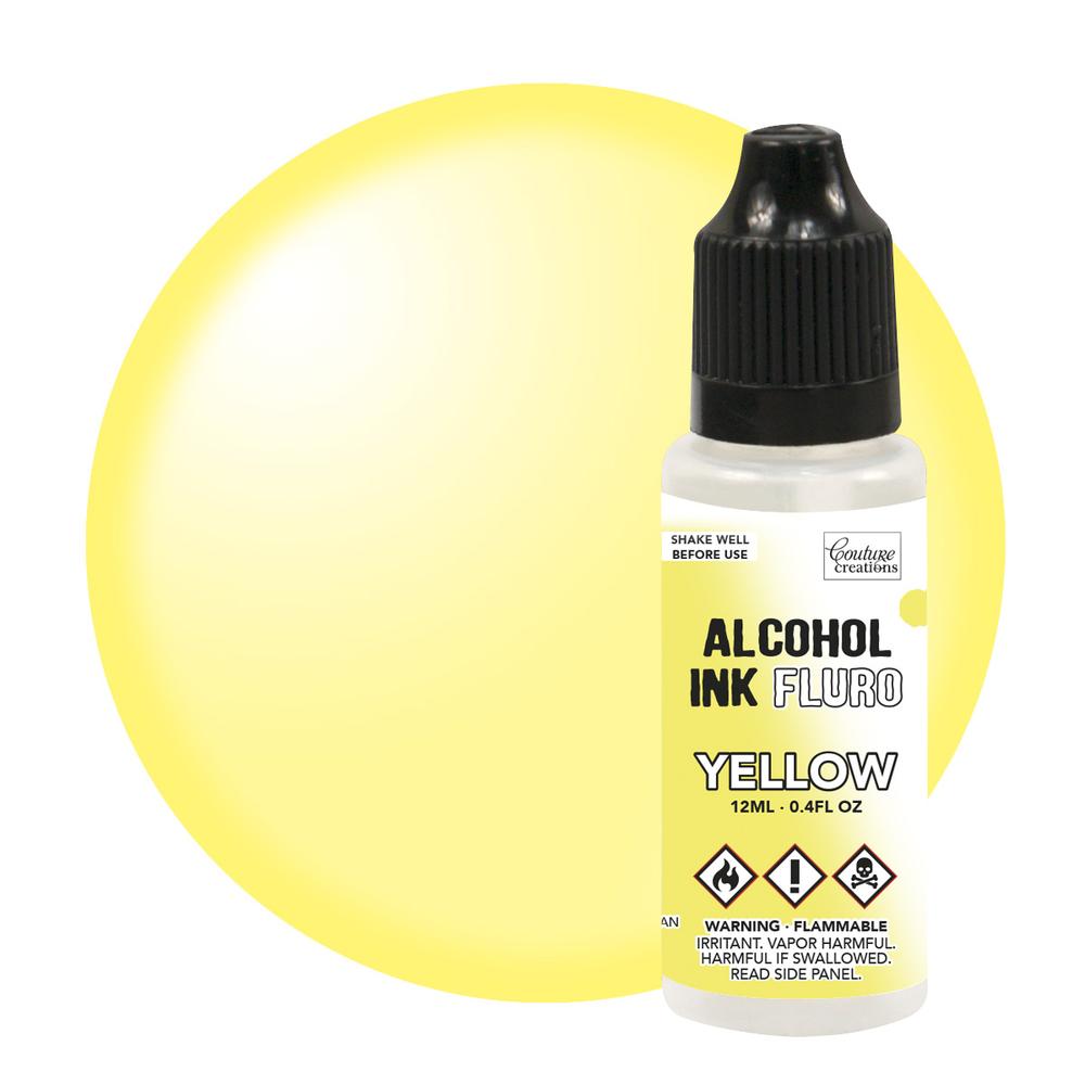 Couture Creations Fluro Alcohol Ink - Yellow