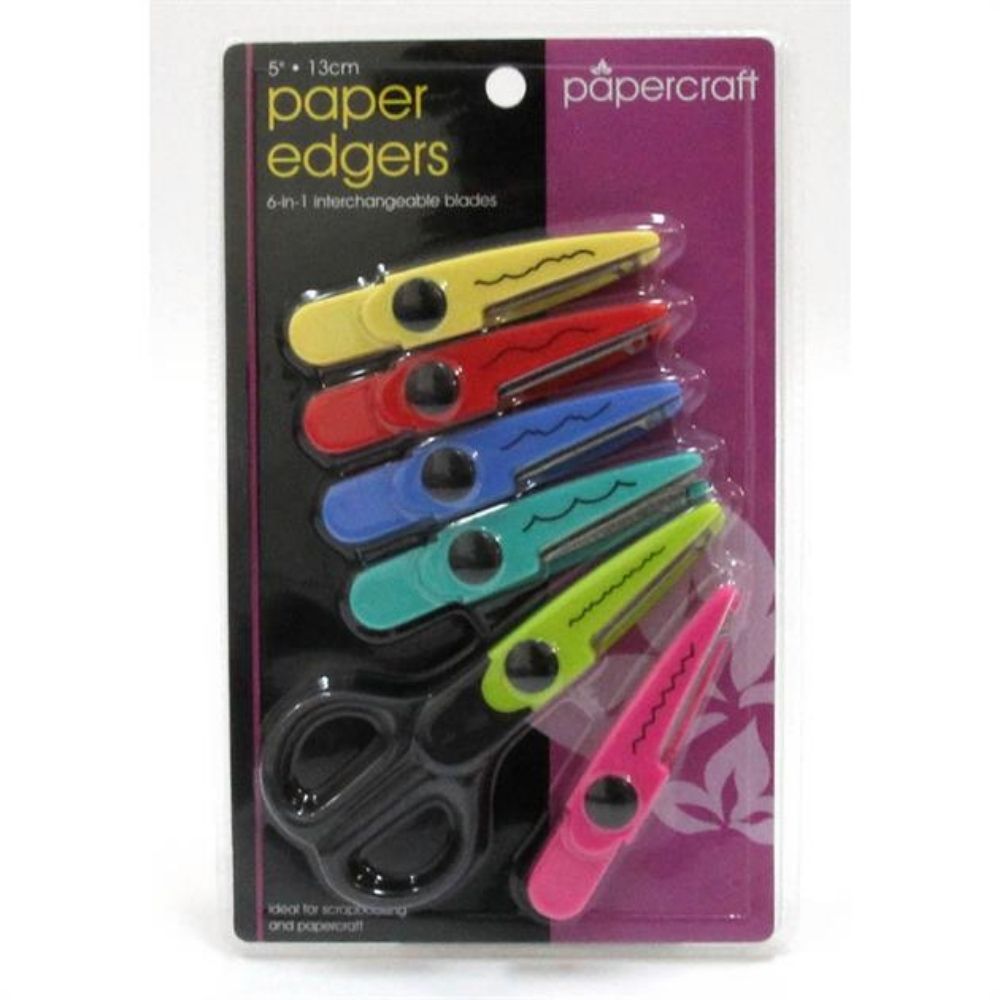 Craft Scissors Set: 5 Multicolor Interchangeable Blades (NEW)