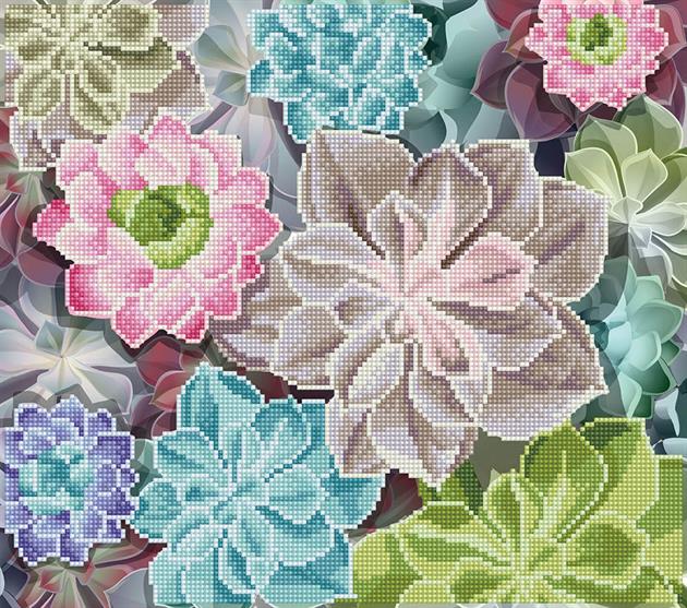 succulent diamond art Diamond Dotz Art Kit