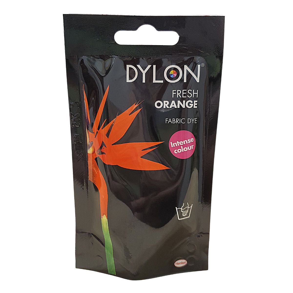 hand fabric dye orange