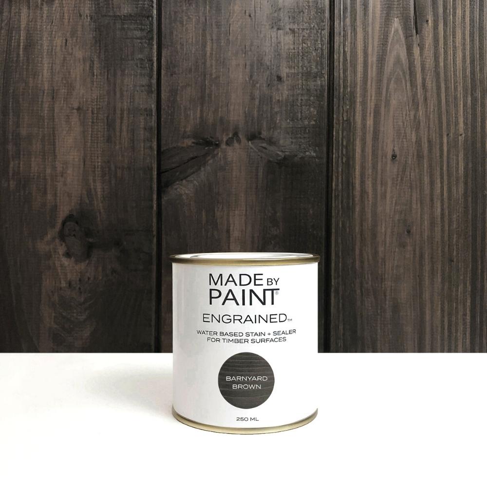 Stain & Sealer for wooden surfaces, brown colour