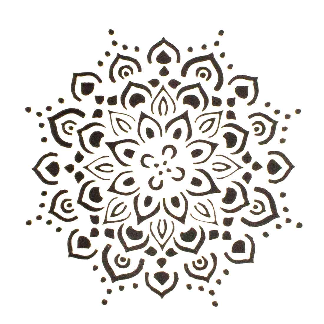 Flower Mandala Stencil for Furniture Art & Craft Projects 18cm