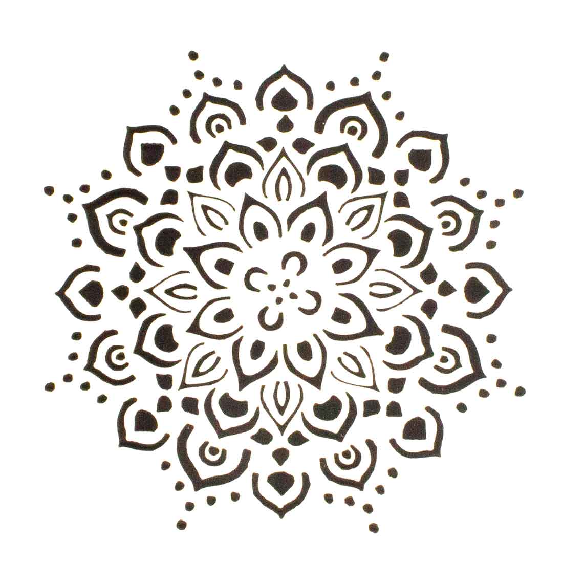 Flower Mandala Stencil for Furniture Art & Craft Projects 29cm