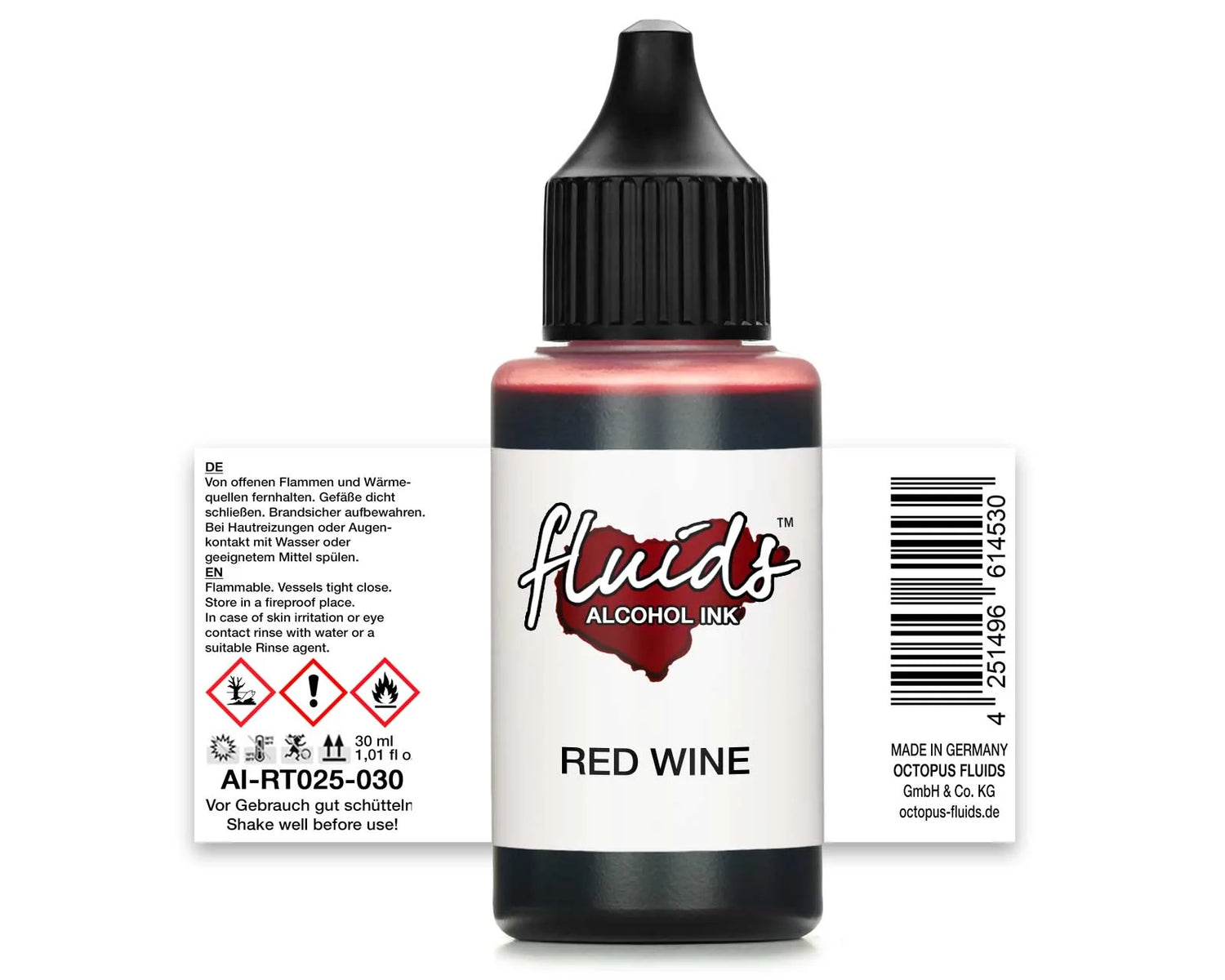 Fluids Alcohol Ink RED WINE For Fluid Art and Resin