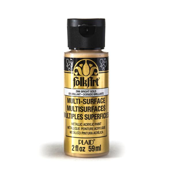 folkart Metallic Bright Gold Acrylic Paint