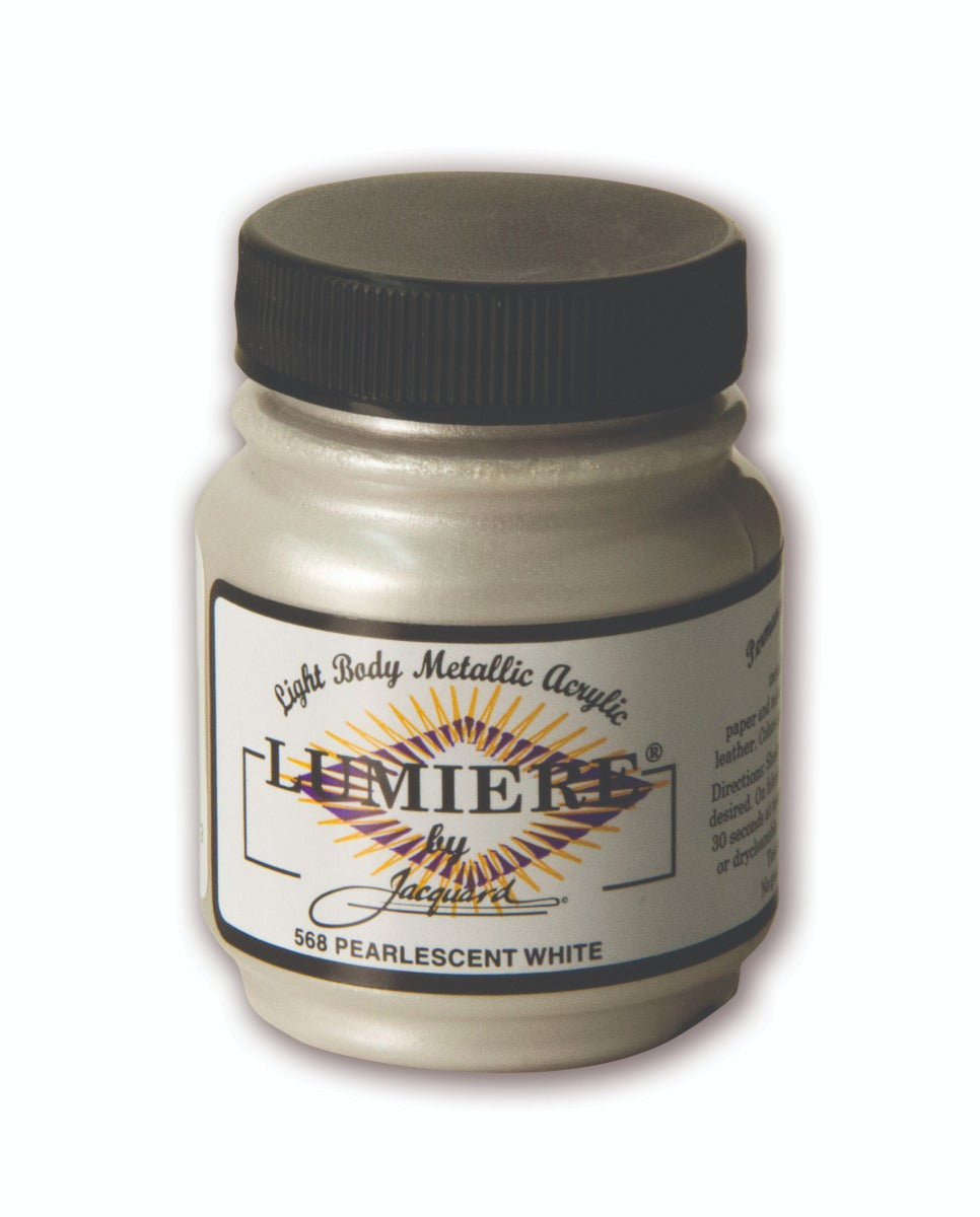 JACQUARD LUMIERE - 568 70ml PEARLESCENT WHITE Acrylic Paint
