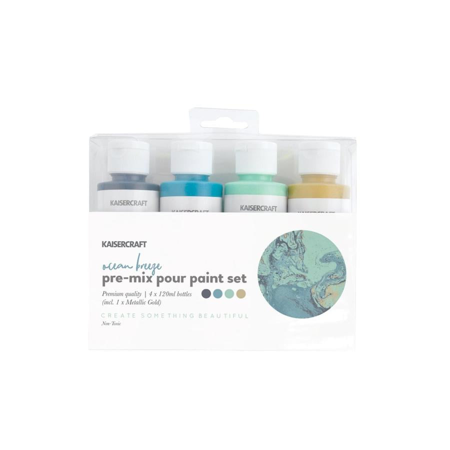 Kaisercraft Pouring Paint Set - Ocean Breeze