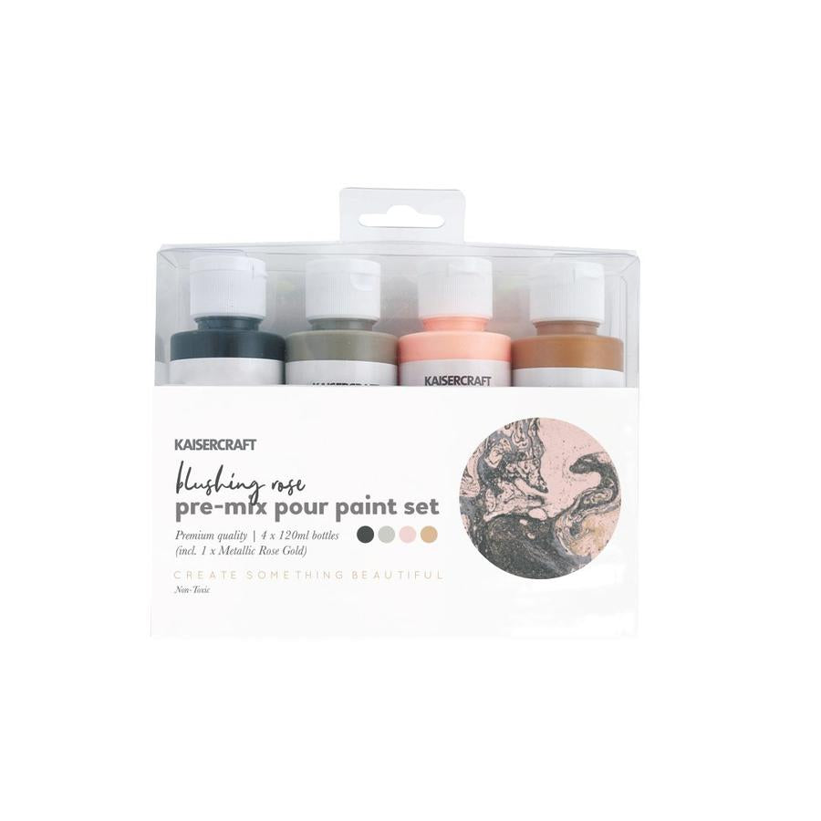 Kaisercraft Pouring Paint Set - Blushing Rose