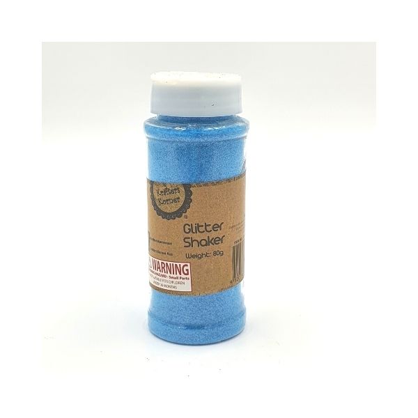 Krafters Korner 80gram Glitter Shakers - Sky Blue