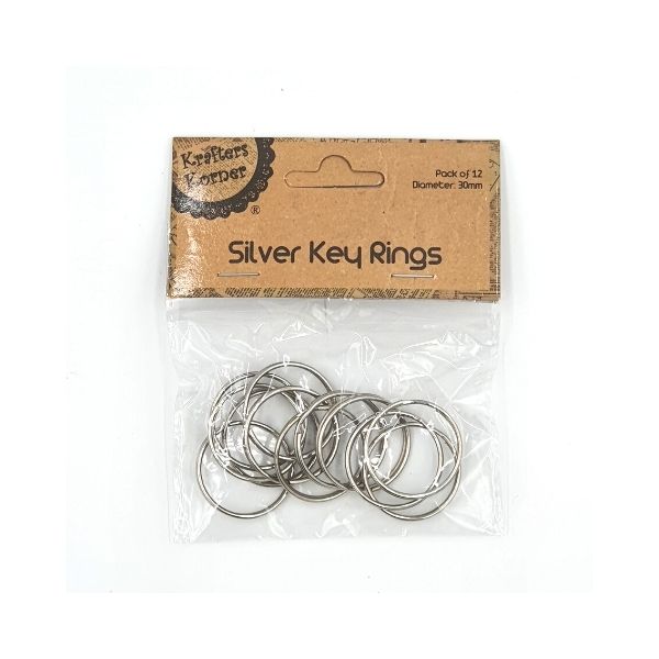 Krafters Korner 30mm Key Rings 12pk