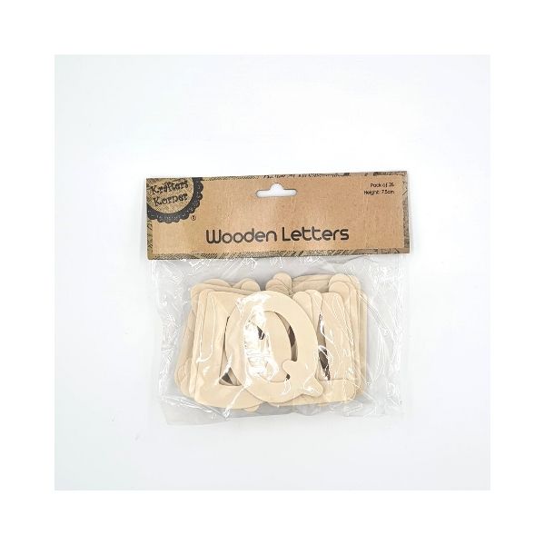 Krafters Korner Wooden Alphabet Letters