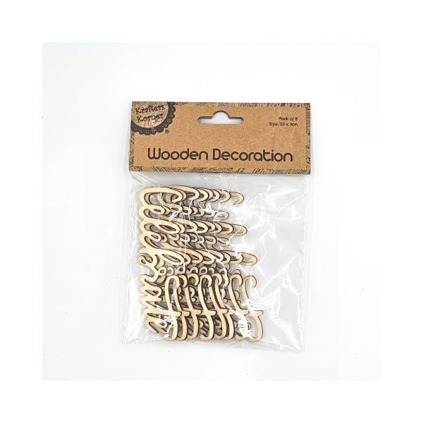 Krafters Korner Wooden Decoration Word - Celebrate