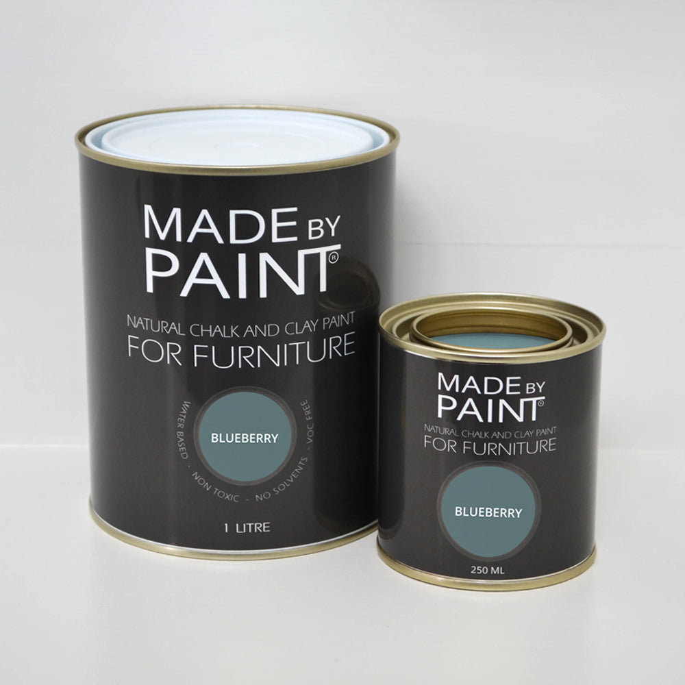 chalk and clay paint blueberry