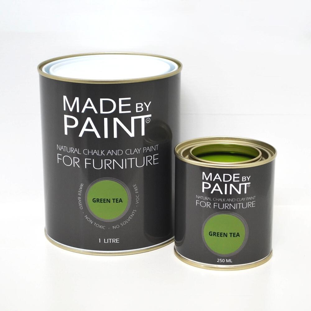 chalk and clay paint green