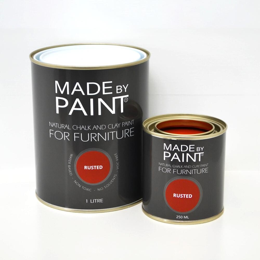 chalk and clay paint rust colour