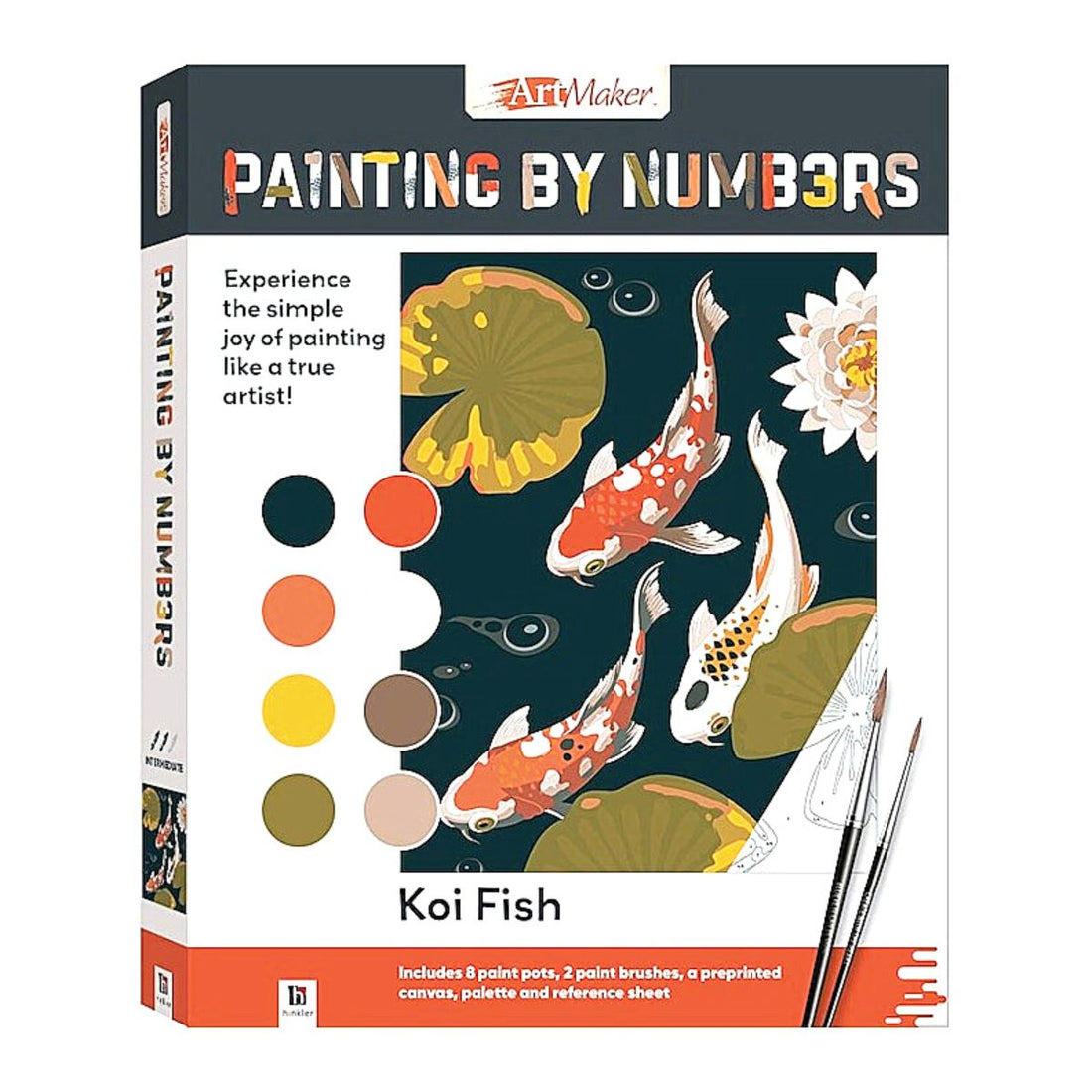 paint by numbers kit koi fish