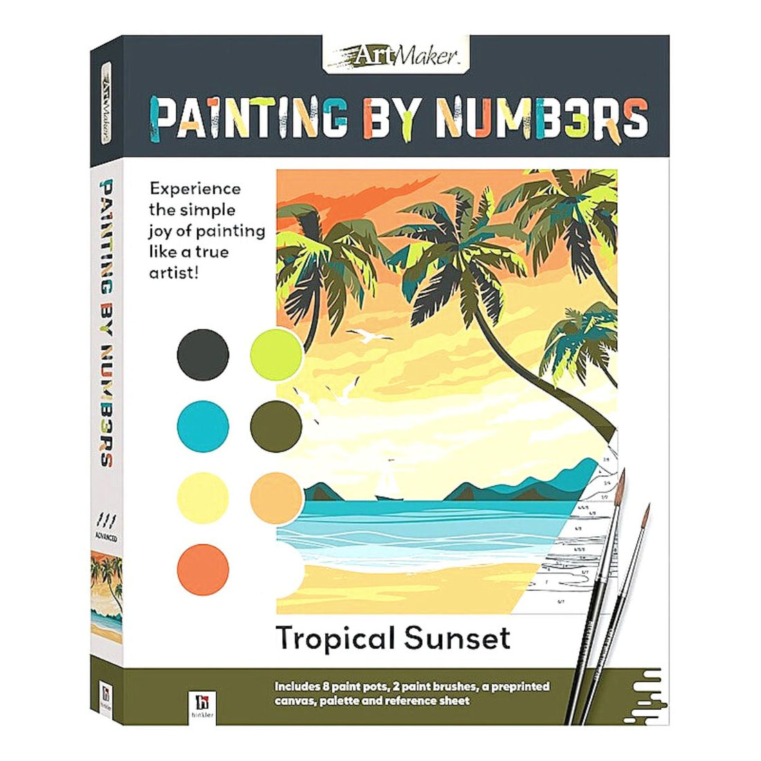 paint by number sunset