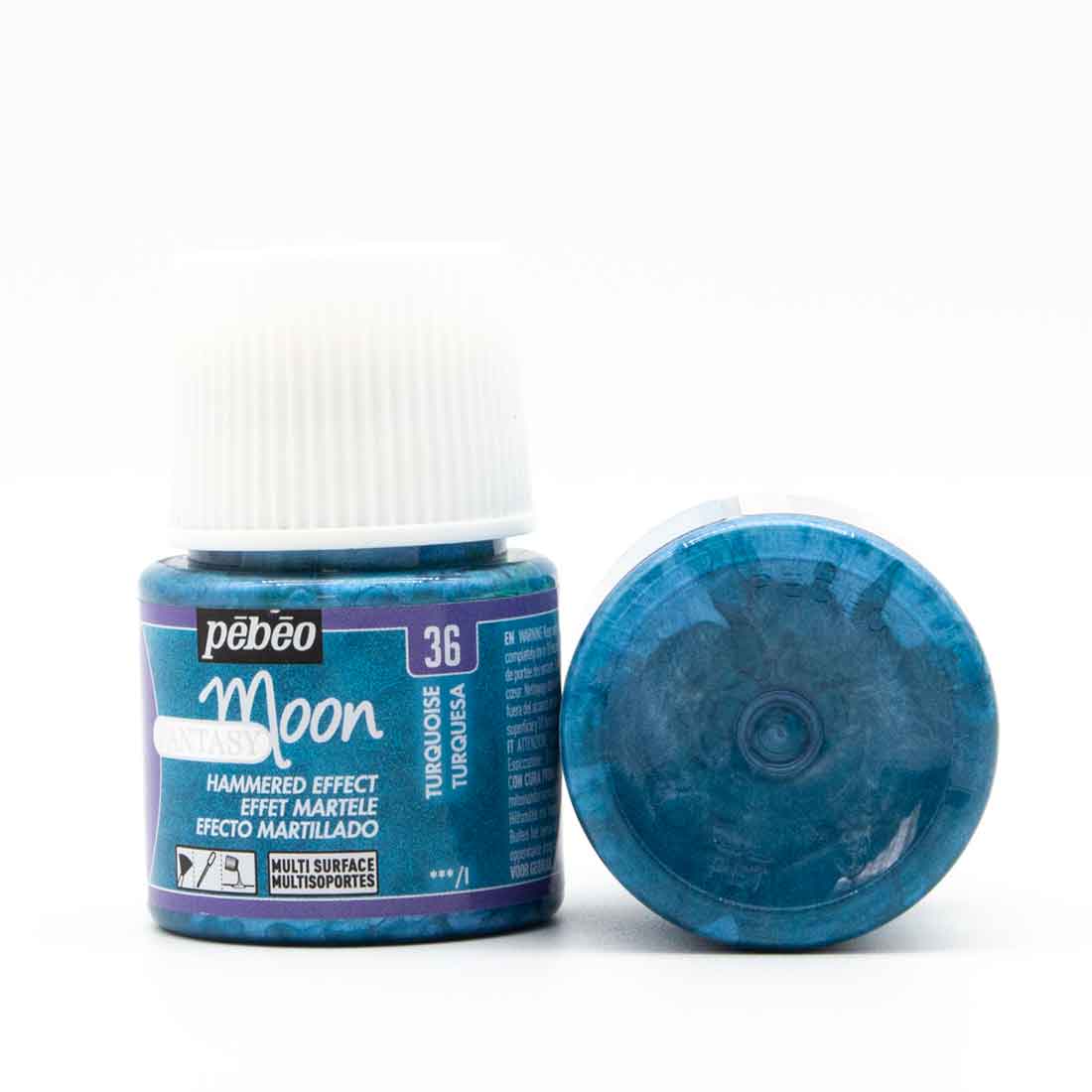 pebeo fantasy moon paint, turquoise blue
