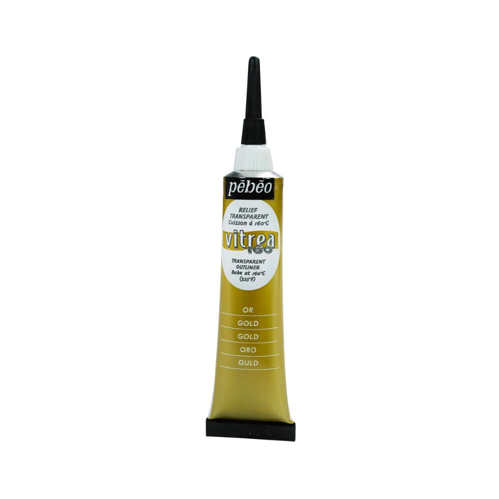 pebeo vitrea 160 outliner paint, glossy gold