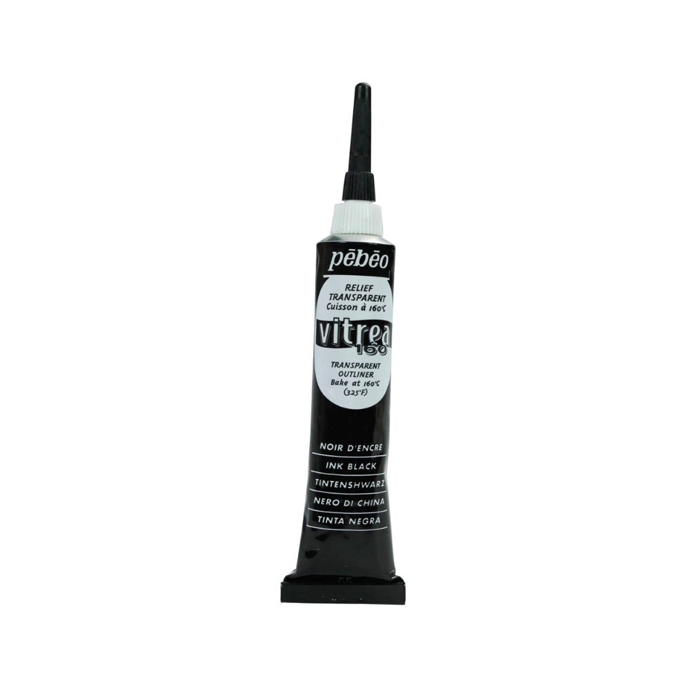 pebeo vitrea 160 outliner paint ink black