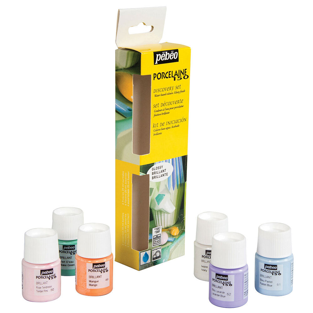 Pebeo Porcelaine Pastel Collection 6 x 20ml