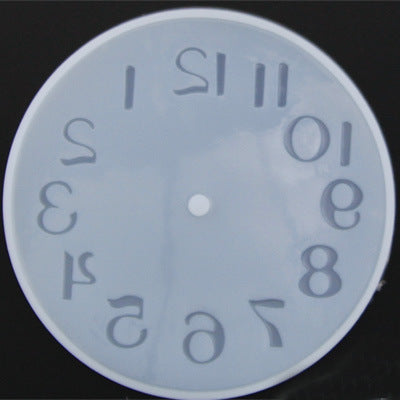 Clock Resin Silicone Mold English Numerals