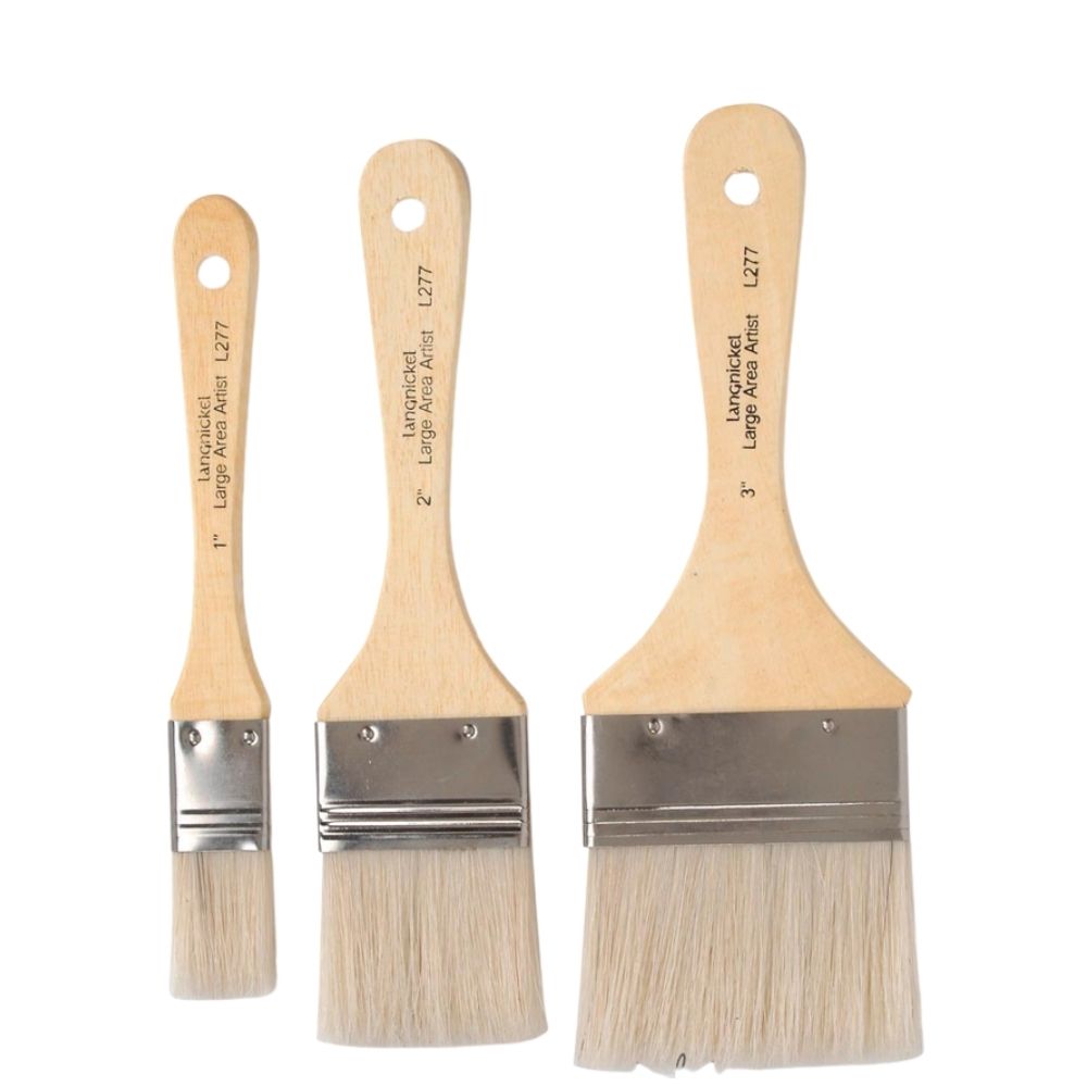 Royal & Langnickel Short Handle Flat Bristle Paint Brush - Size 3 inch