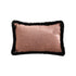 Mid-century Style Raised Embroidery Texture Edged Lumbar Cushion, 35cm