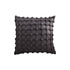 Black Medieval-style Puff Rivet Square Cushion, 50cm