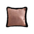 Mid-century Style Raised Embroidery Texture Edged Square Cushion, 50cm