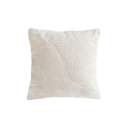 Beige Internet Celebrity 3D Arched Raised Pattern Cushion, 50cm