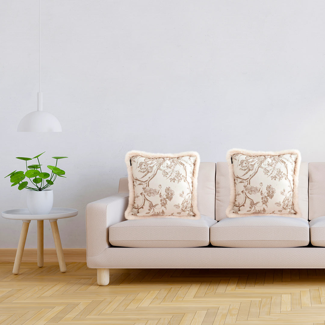 french style square cushion