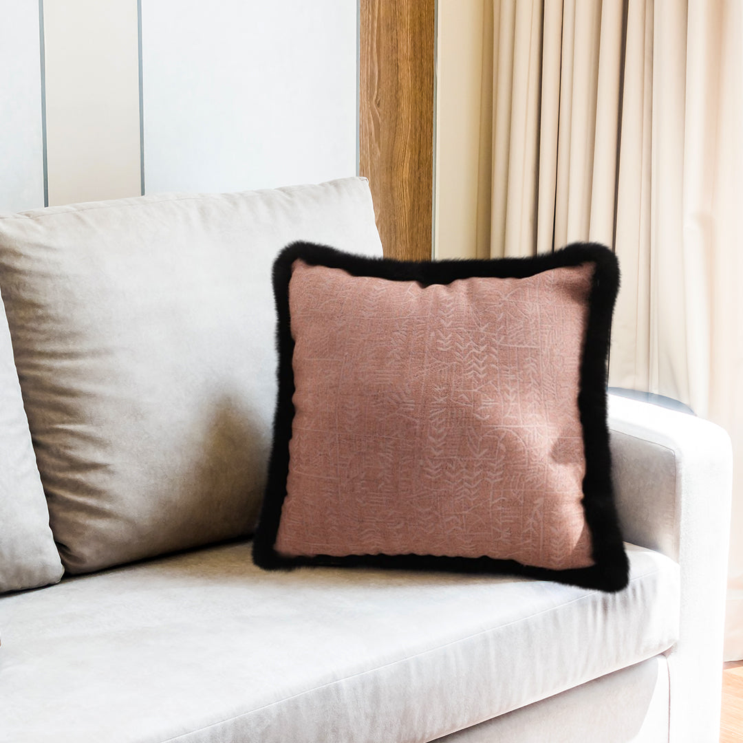 edged square cushion
