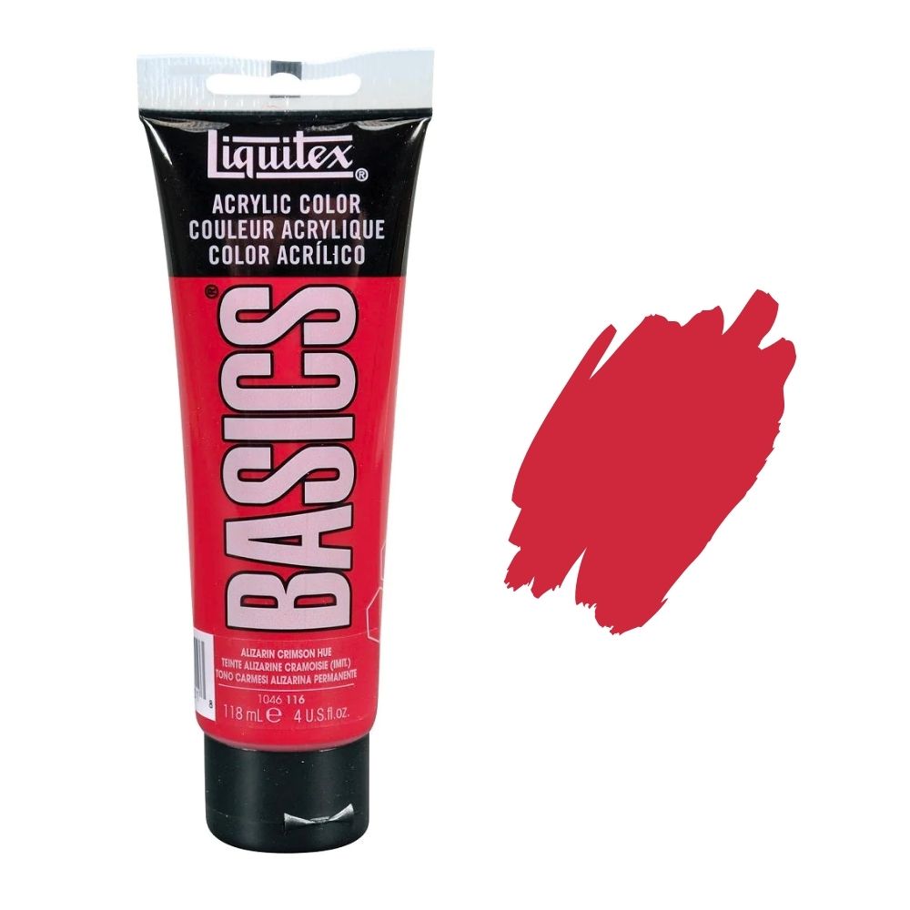 Liquitex basics acrylic paint alizarin crimson