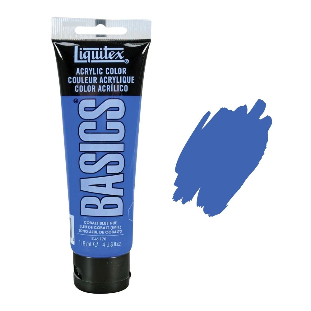 liquitex basics acrylic paint cobalt blue hue