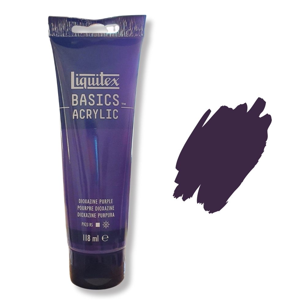 Liquitex basics acrylic paint dioxazine purple