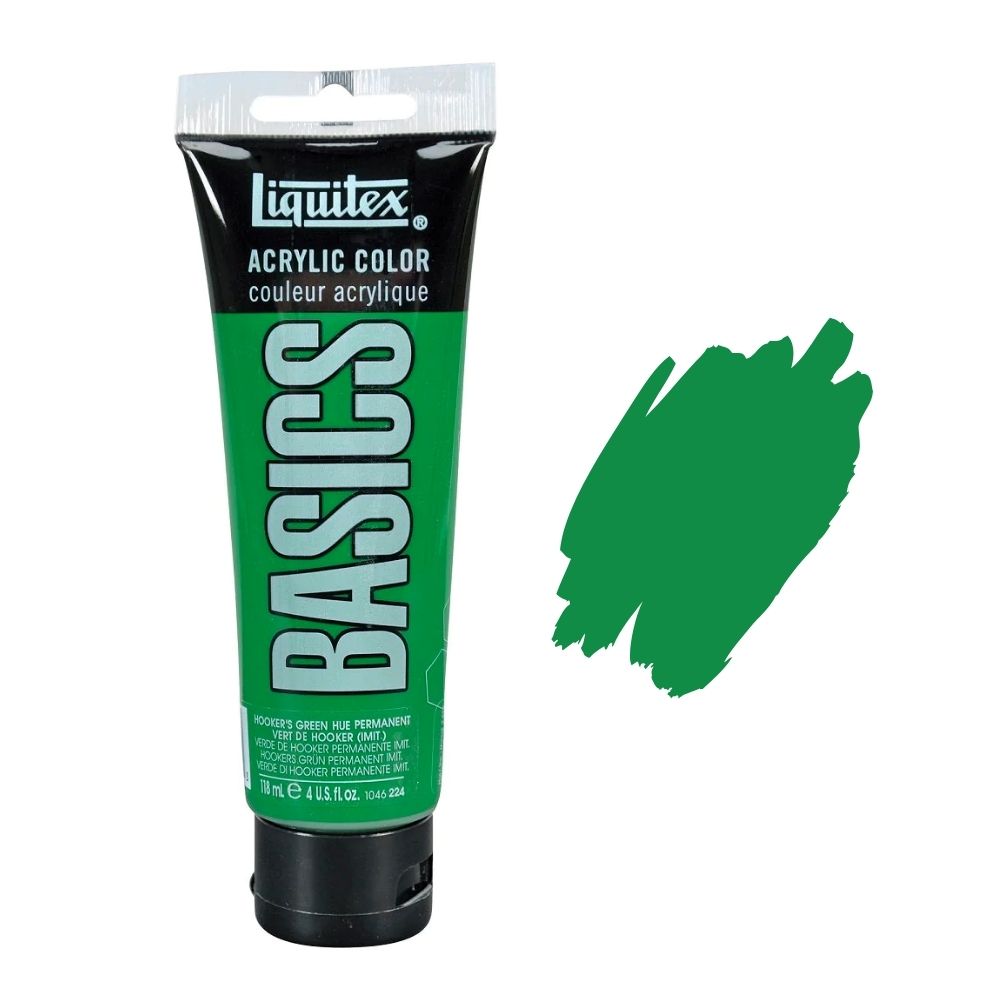 Liquitex basics acrylic paint hookers green