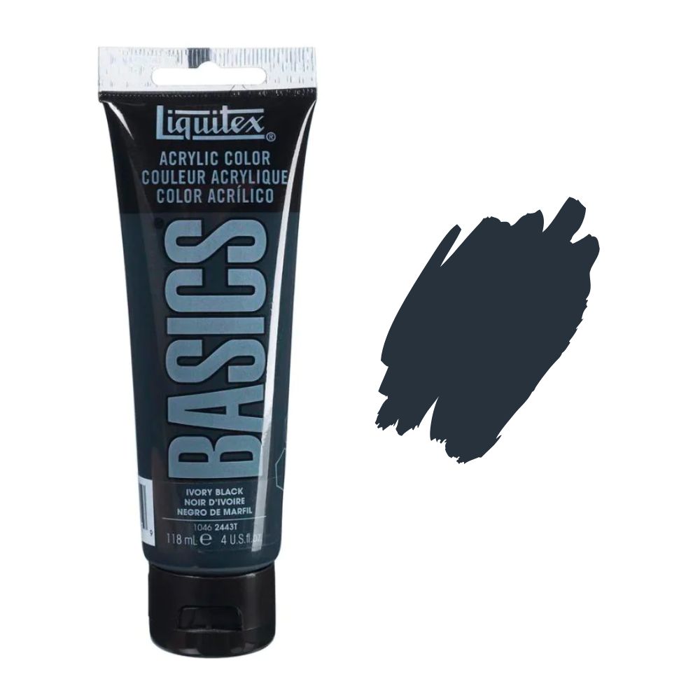 Liquitex basics acrylic paint ivory black