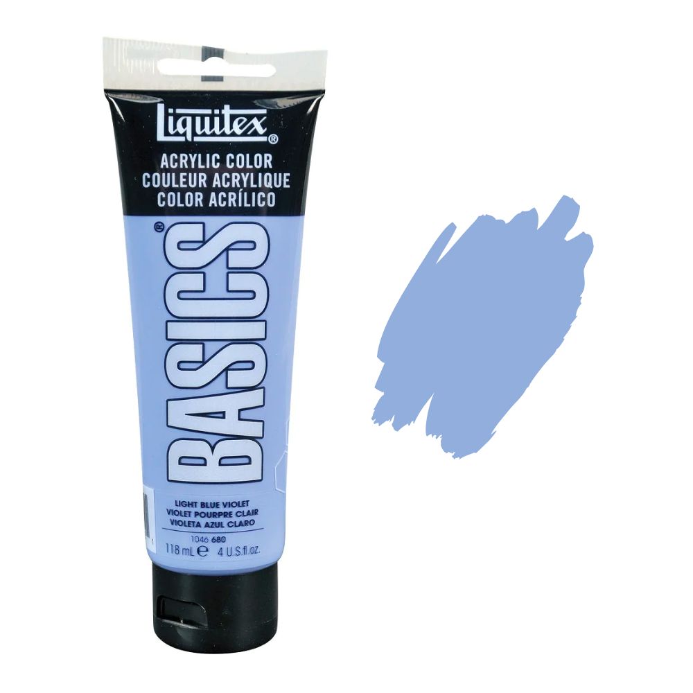 Liquitex basics acrylic paint light blue violet