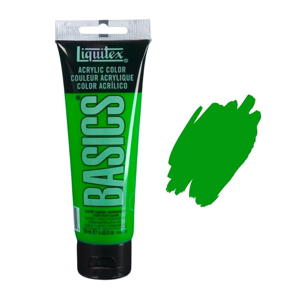 Liquitex basics acrylic paint light green