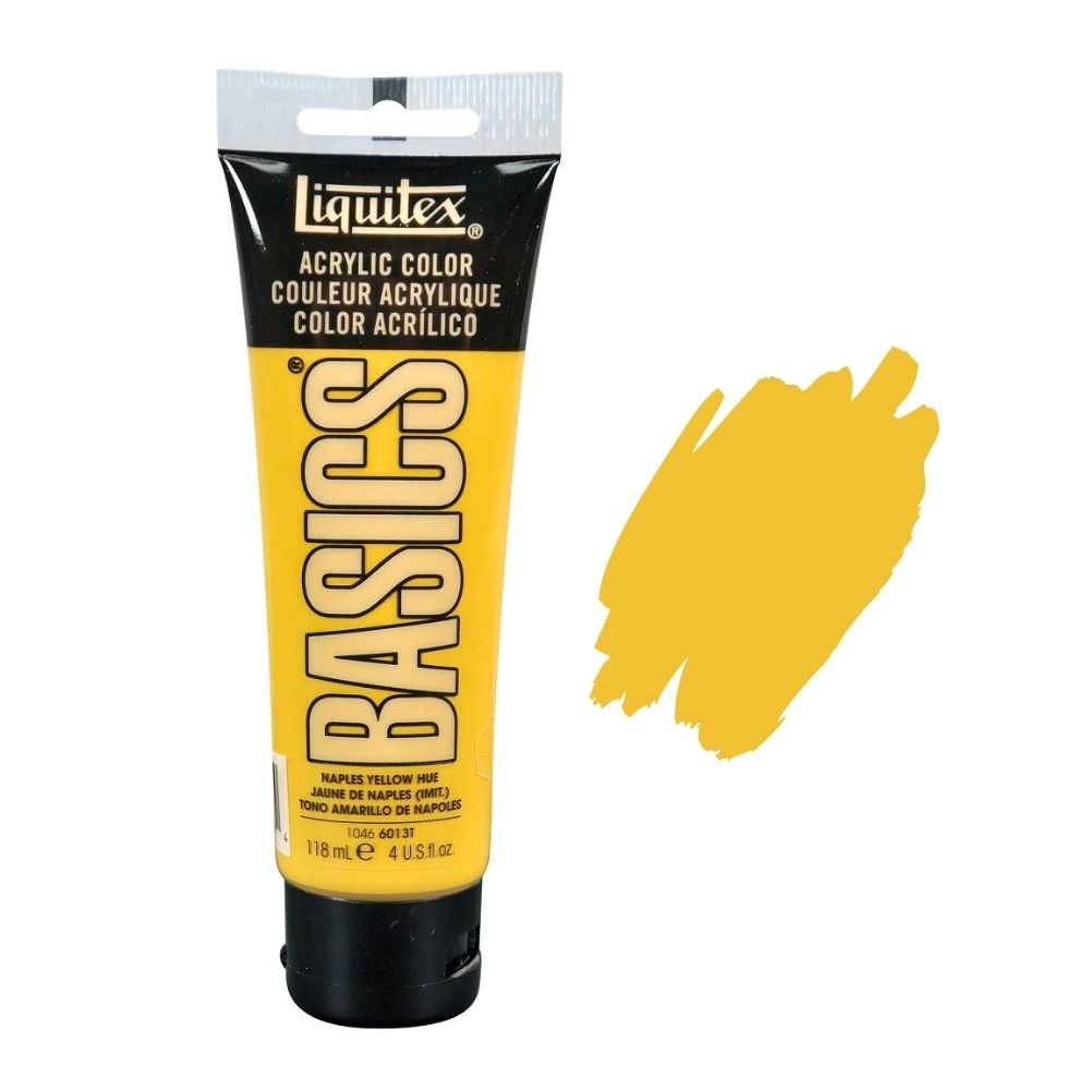 Liquitex basics acrylic paint naples yellow