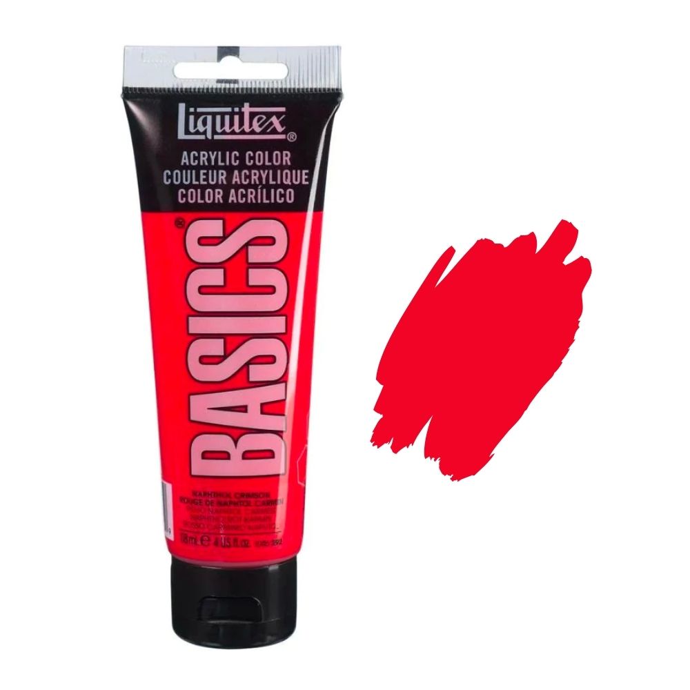 Liquitex basics acrylic paint naphtol crimson