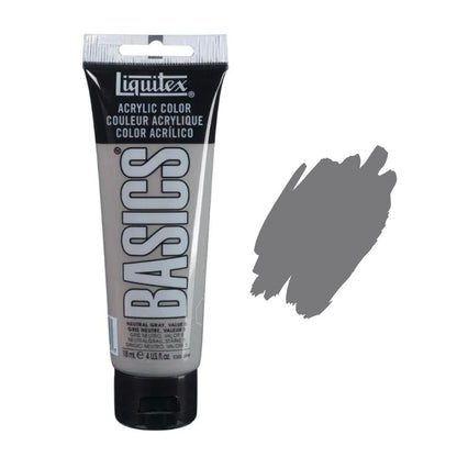 Liquitex basics acrylic paint neutral grey