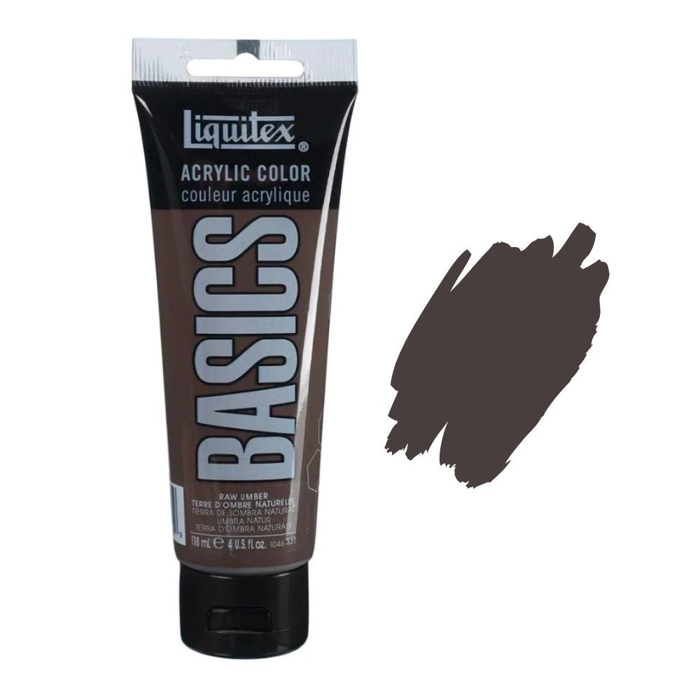 Liquitex basics acrylic paint raw umber