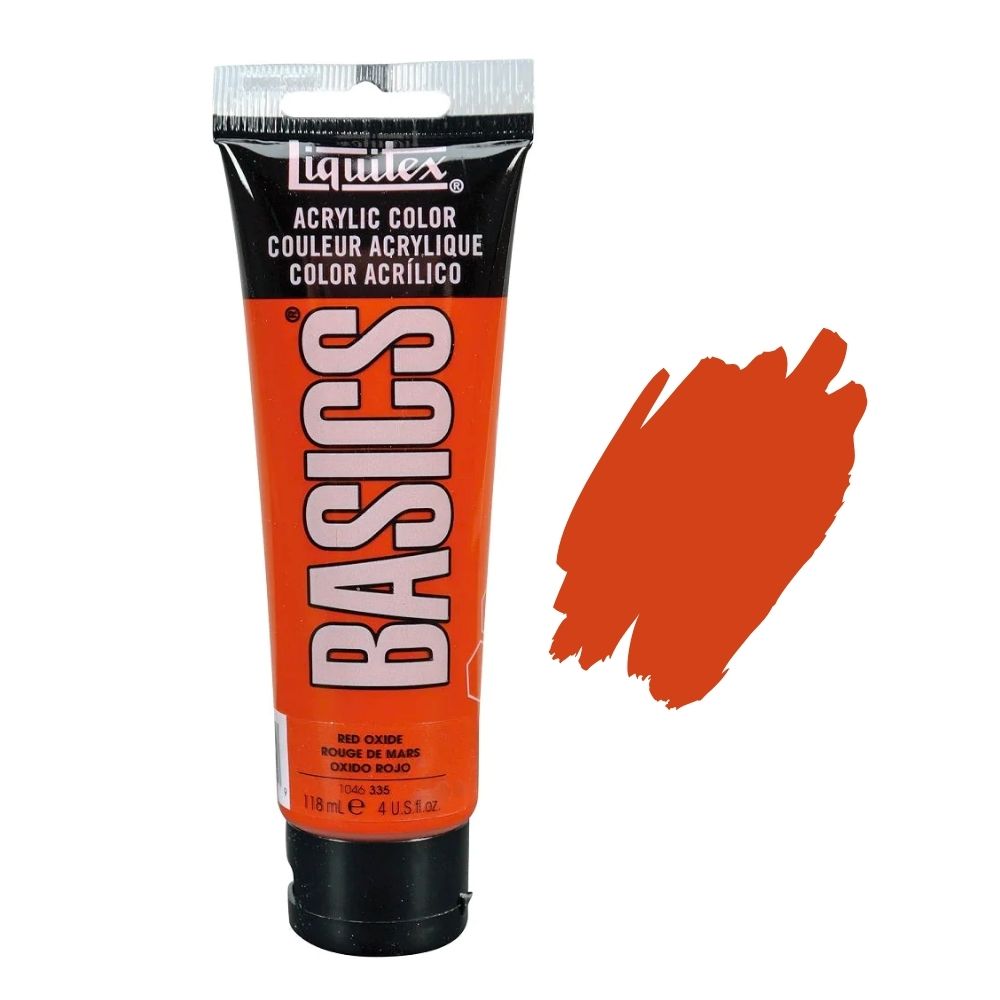 Liquitex basics acrylic paint red oxide