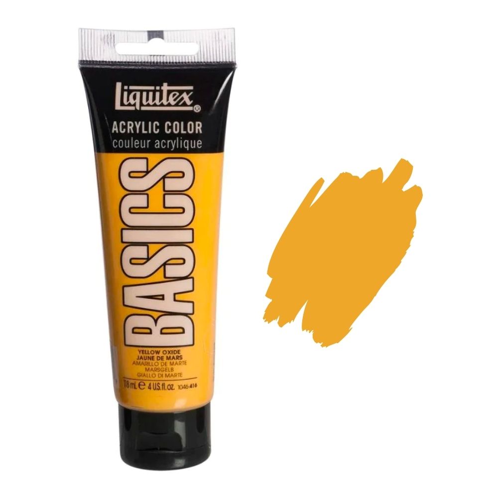 Liquitex basics acrylic paint yellow oxide